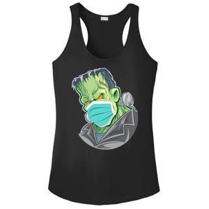 Frankenstein Pandemic Virus Mask Ladies PosiCharge Competitor Racerback Tank