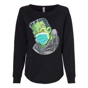 Frankenstein Pandemic Virus Mask Womens California Wash Sweatshirt