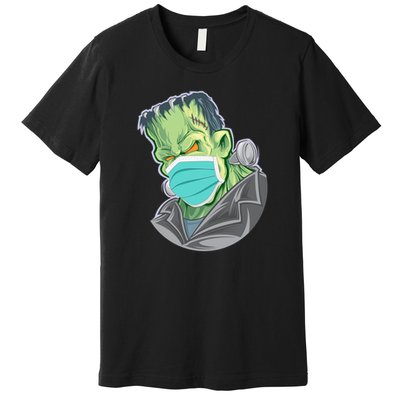 Frankenstein Pandemic Virus Mask Premium T-Shirt