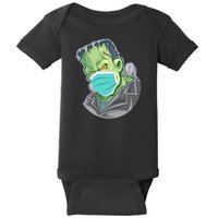 Frankenstein Pandemic Virus Mask Baby Bodysuit