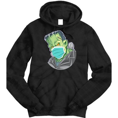 Frankenstein Pandemic Virus Mask Tie Dye Hoodie