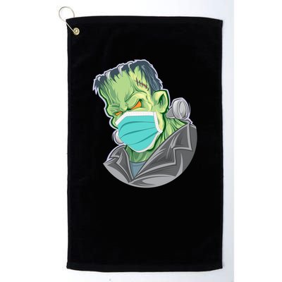 Frankenstein Pandemic Virus Mask Golf Towel