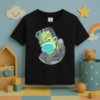 Frankenstein Pandemic Virus Mask Toddler T-Shirt