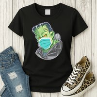 Frankenstein Pandemic Virus Mask Womens T-Shirt