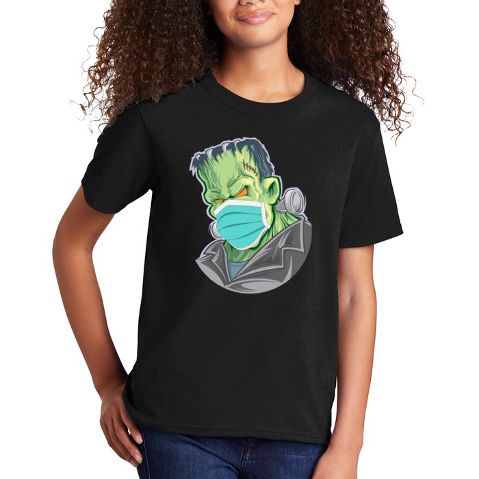 Frankenstein Pandemic Virus Mask Kids T-Shirt