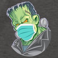 Frankenstein Pandemic Virus Mask Vector Backpack