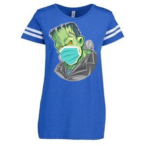 Frankenstein Pandemic Virus Mask Enza Ladies Jersey Football T-Shirt