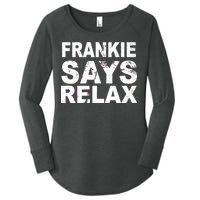 Frankie Says Relax Women's Perfect Tri Tunic Long Sleeve Shirt