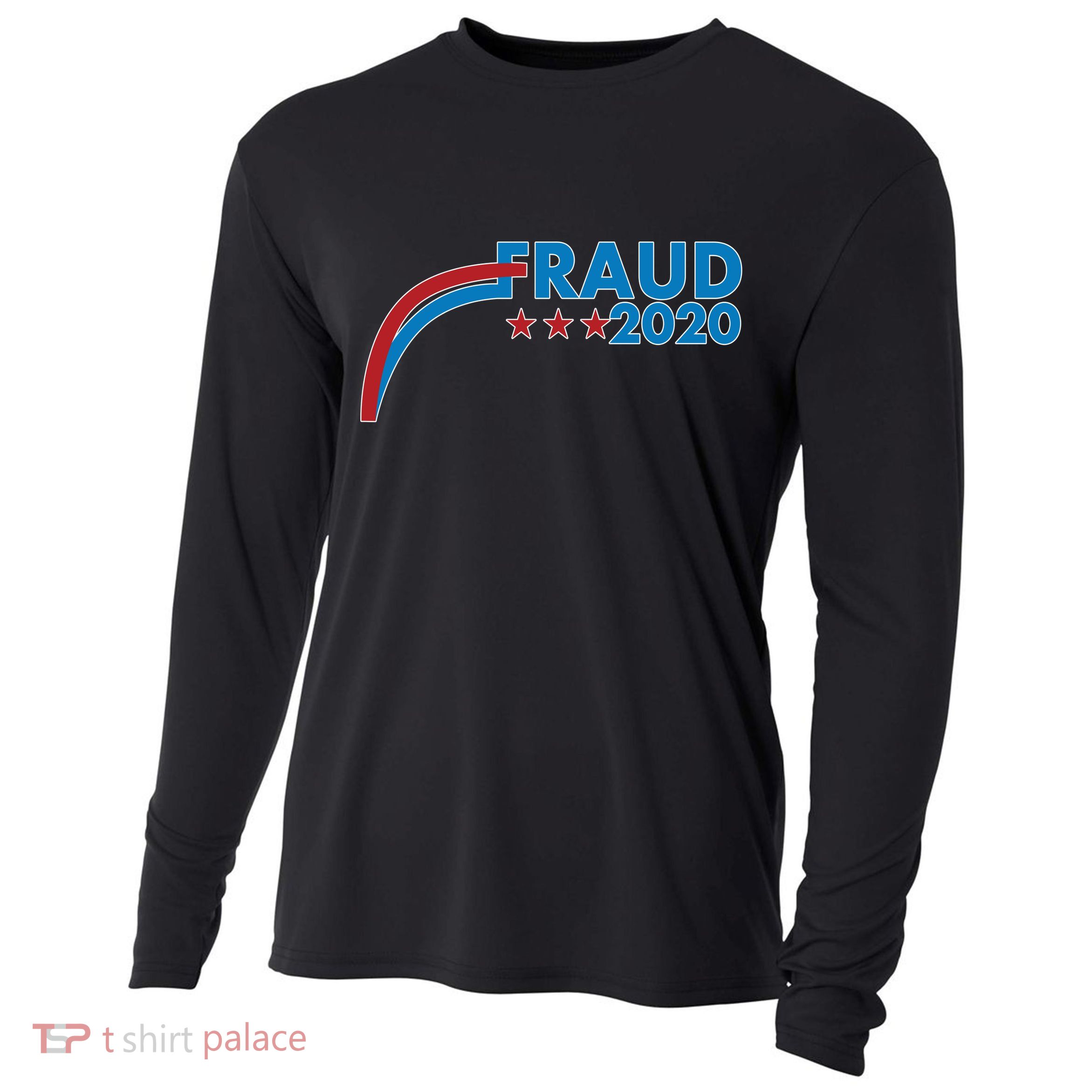 Fraud 2020 Election Pro Trump Cooling Performance Long Sleeve Crew