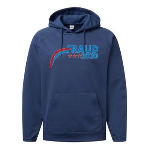 Fraud 2020 Election Pro Trump Performance Fleece Hoodie