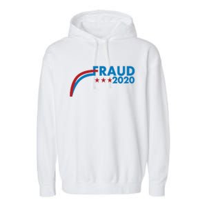 Fraud 2020 Election Pro Trump Garment-Dyed Fleece Hoodie