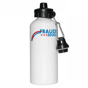 Fraud 2020 Election Pro Trump Aluminum Water Bottle 