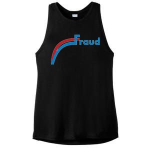 Fraud 2020 Election Voter Fraud Pro Trump Ladies PosiCharge Tri-Blend Wicking Tank