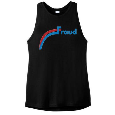 Fraud 2020 Election Voter Fraud Pro Trump Ladies PosiCharge Tri-Blend Wicking Tank