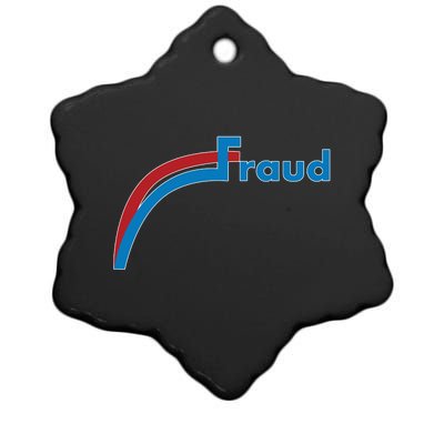 Fraud 2020 Election Voter Fraud Pro Trump Ceramic Star Ornament