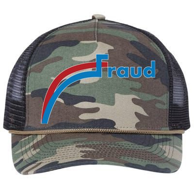 Fraud 2020 Election Voter Fraud Pro Trump Retro Rope Trucker Hat Cap