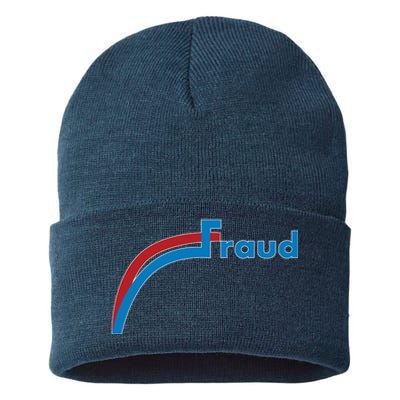 Fraud 2020 Election Voter Fraud Pro Trump Sustainable Knit Beanie