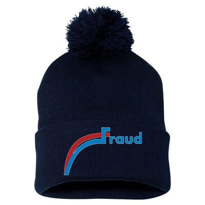 Fraud 2020 Election Voter Fraud Pro Trump Pom Pom 12in Knit Beanie