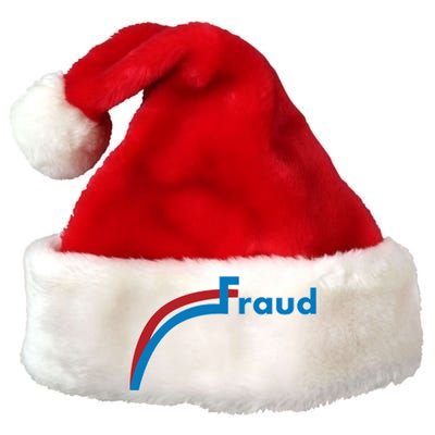 Fraud 2020 Election Voter Fraud Pro Trump Premium Christmas Santa Hat