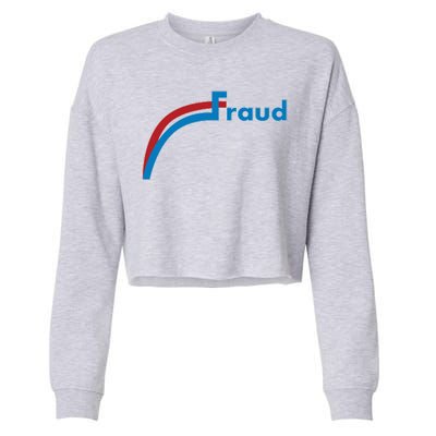 Fraud 2020 Election Voter Fraud Pro Trump Cropped Pullover Crew