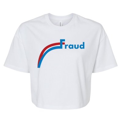 Fraud 2020 Election Voter Fraud Pro Trump Bella+Canvas Jersey Crop Tee