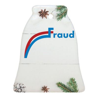 Fraud 2020 Election Voter Fraud Pro Trump Ceramic Bell Ornament