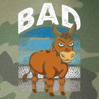 Funny Retro Bad Ass Angry Donkey Legacy Tie Dye Trucker Hat