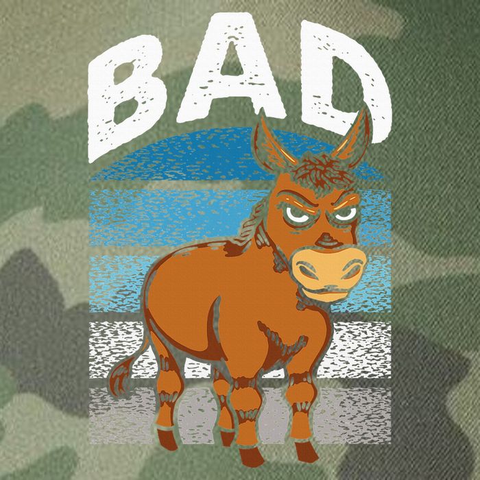 Funny Retro Bad Ass Angry Donkey Legacy Tie Dye Trucker Hat