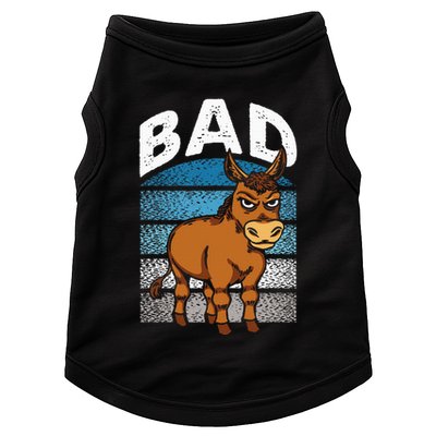Funny Retro Bad Ass Angry Donkey Doggie Tank