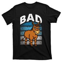 Funny Retro Bad Ass Angry Donkey T-Shirt