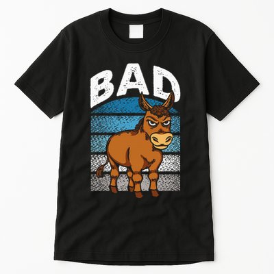 Funny Retro Bad Ass Angry Donkey Tall T-Shirt