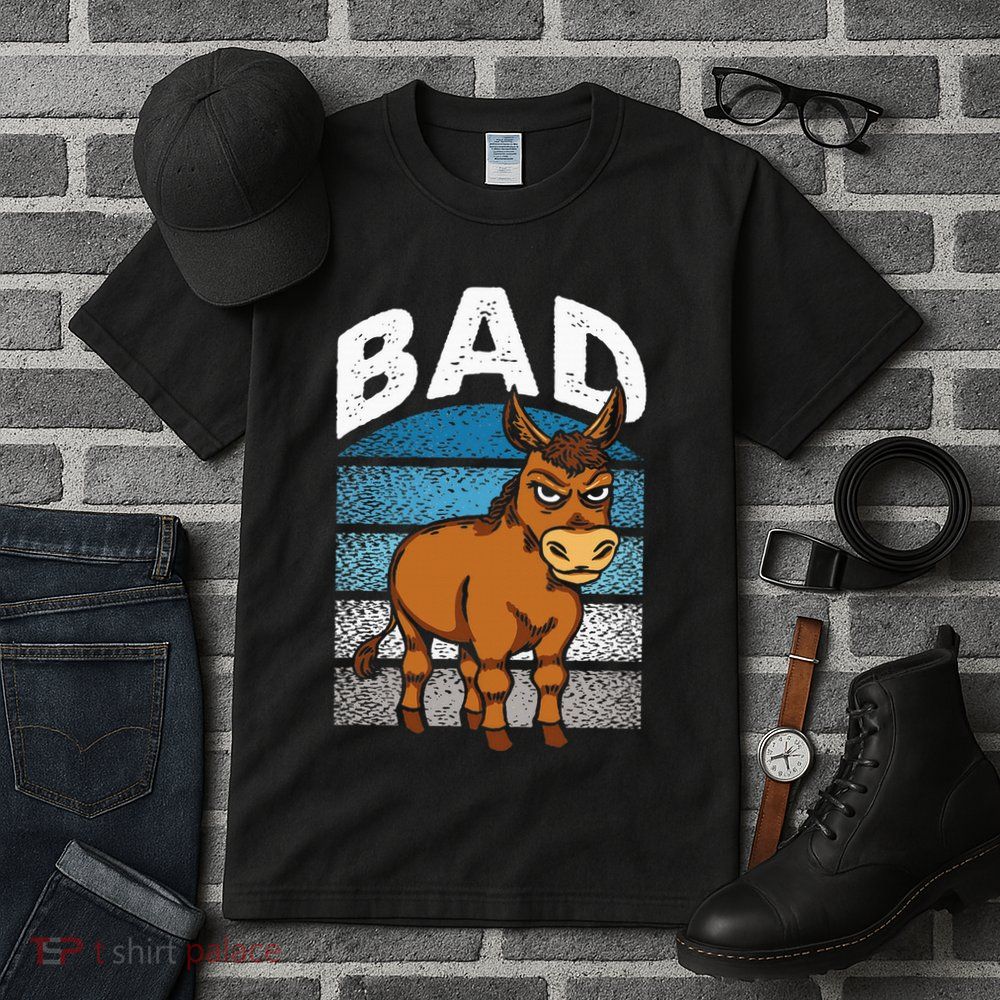 Funny Retro Bad Ass Angry Donkey Tall T-Shirt
