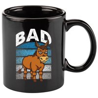 Funny Retro Bad Ass Angry Donkey 11oz C Handle Ceramic Mug