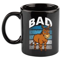 Funny Retro Bad Ass Angry Donkey 11oz C Handle Ceramic Mug