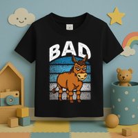 Funny Retro Bad Ass Angry Donkey Toddler T-Shirt