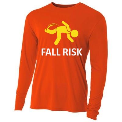 Fall Risk Balance Issues Funny Fall Risk Cooling Performance Long Sleeve Crew