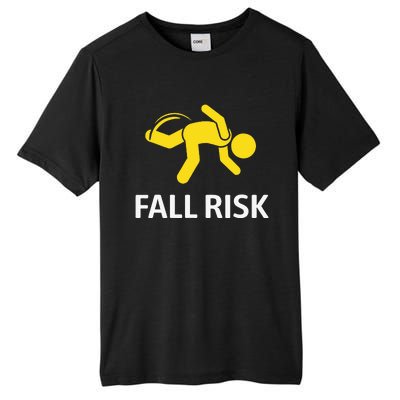 Fall Risk Balance Issues Funny Fall Risk Tall Fusion ChromaSoft Performance T-Shirt