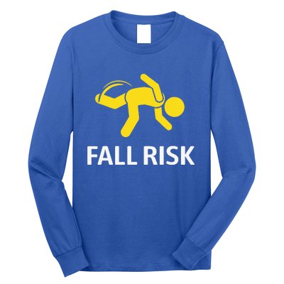 Fall Risk Balance Issues Funny Fall Risk Long Sleeve Shirt