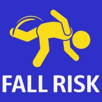 Fall Risk Balance Issues Funny Fall Risk Button