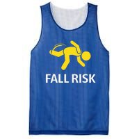 Fall Risk Balance Issues Funny Fall Risk Mesh Reversible Basketball Jersey Tank