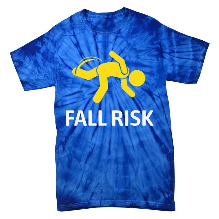 Fall Risk Balance Issues Funny Fall Risk Tie-Dye T-Shirt