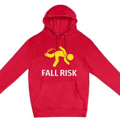 Fall Risk Balance Issues Funny Fall Risk Premium Pullover Hoodie