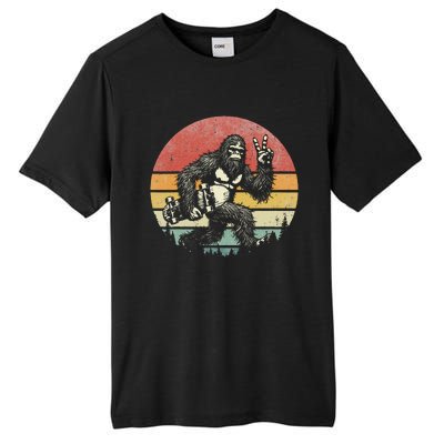 Funny Retro Bigfoot Skater Vintage Sasquatch Skateboarding Tall Fusion ChromaSoft Performance T-Shirt