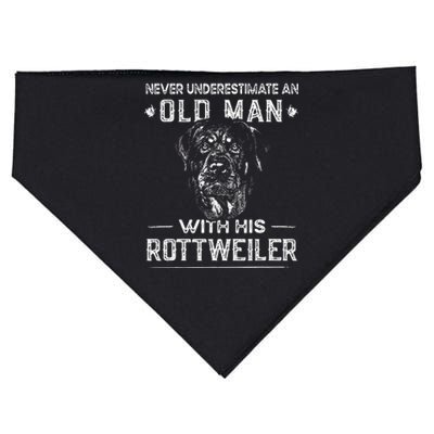 Funny Rotti Best Dog Dad Ever Rottweiler USA-Made Doggie Bandana