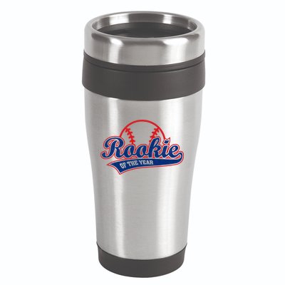 Funny Retro Baseball Rookie of the Year 16oz Travel Tumbler