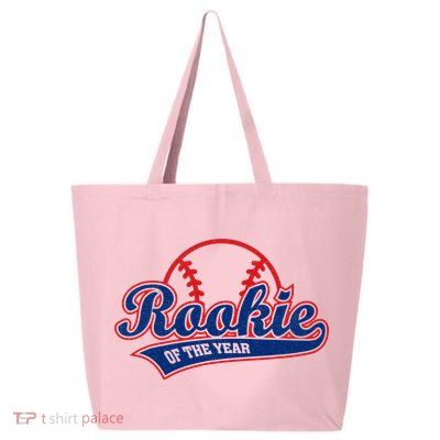 Funny Retro Baseball Rookie of the Year 25L Jumbo Tote