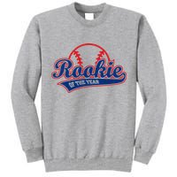 Funny Retro Baseball Rookie of the Year Tall Sweatshirt