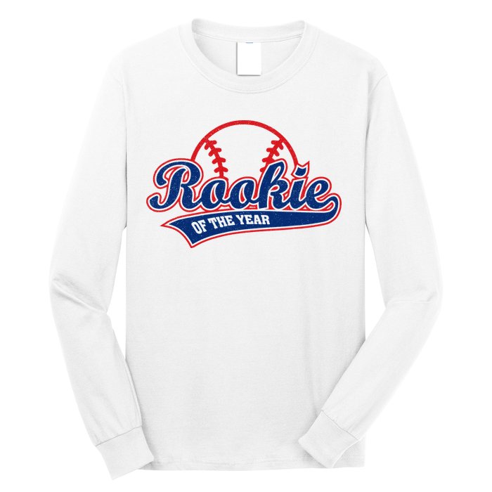 Funny Retro Baseball Rookie of the Year Long Sleeve Shirt