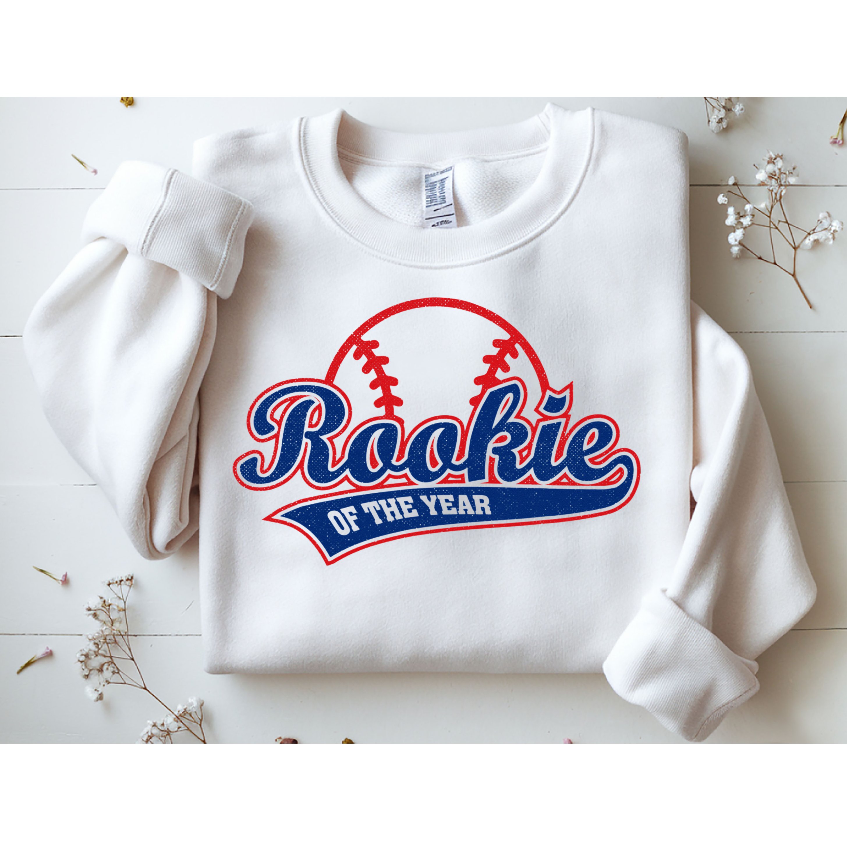 Funny Retro Baseball Rookie of the Year Sweatshirt