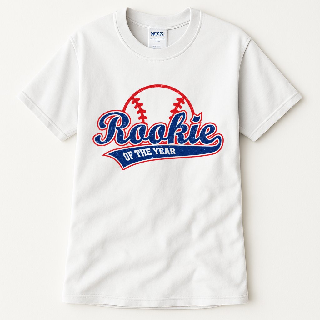 Funny Retro Baseball Rookie of the Year Tall T-Shirt